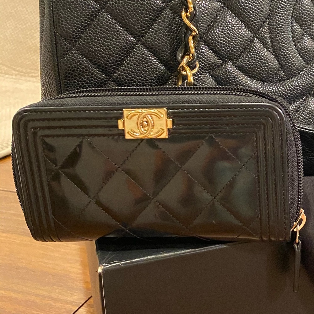 CHANEL BOY L - Authentic Chanel WALLET ONLY